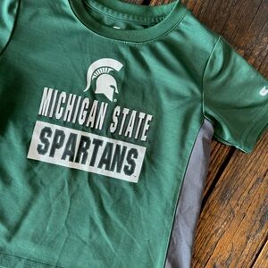 Colosseum Green and Gray Michigan State Spartans Tee T Shirt Toddler Size 3T